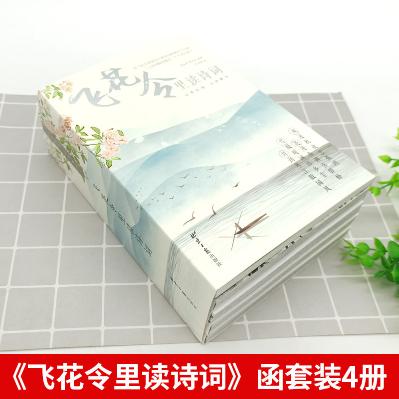 飞花令里读诗词(全4册)青少年作文诗词名人名句诗词歌赋通用风花雪月