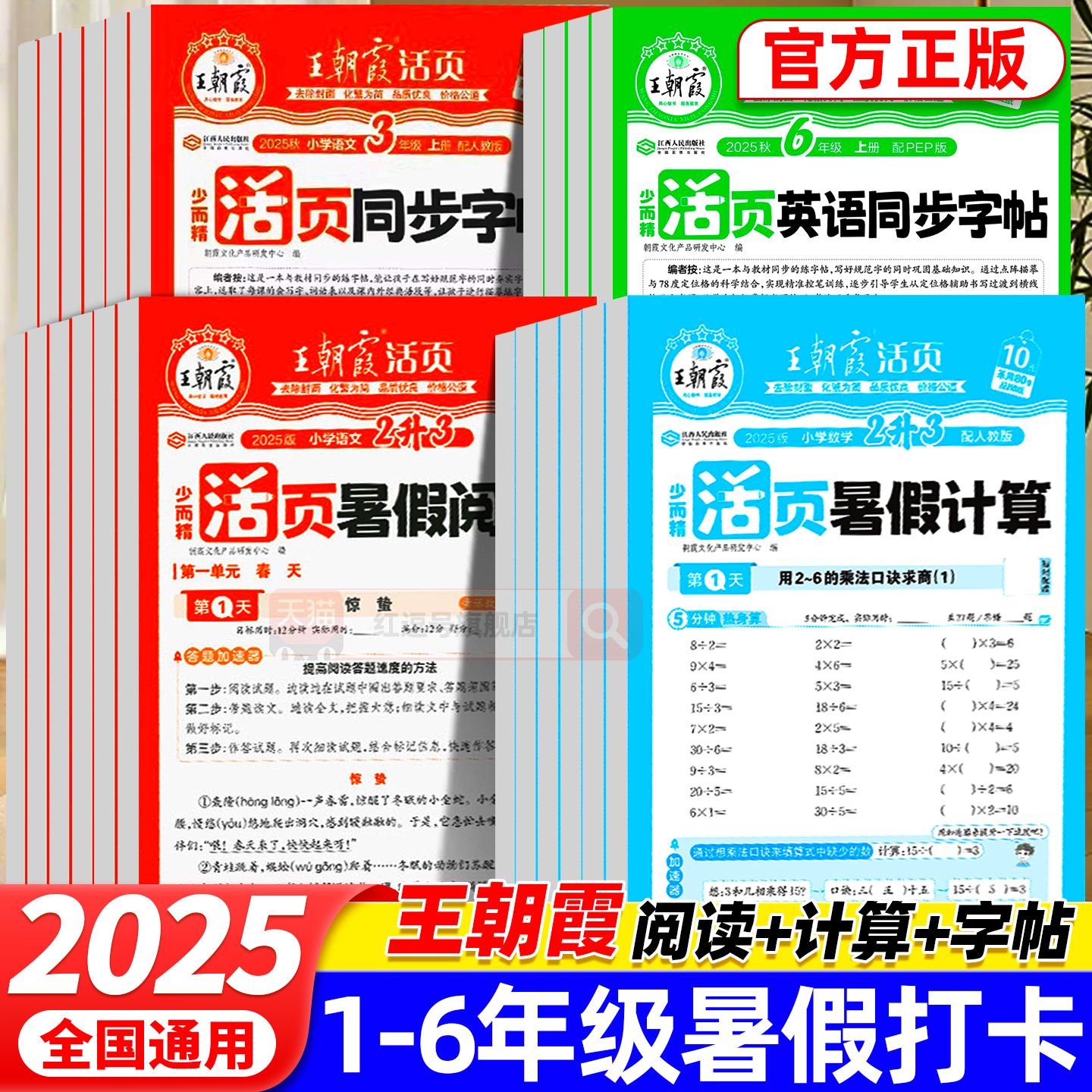 2025王朝霞活页暑假计算阅读