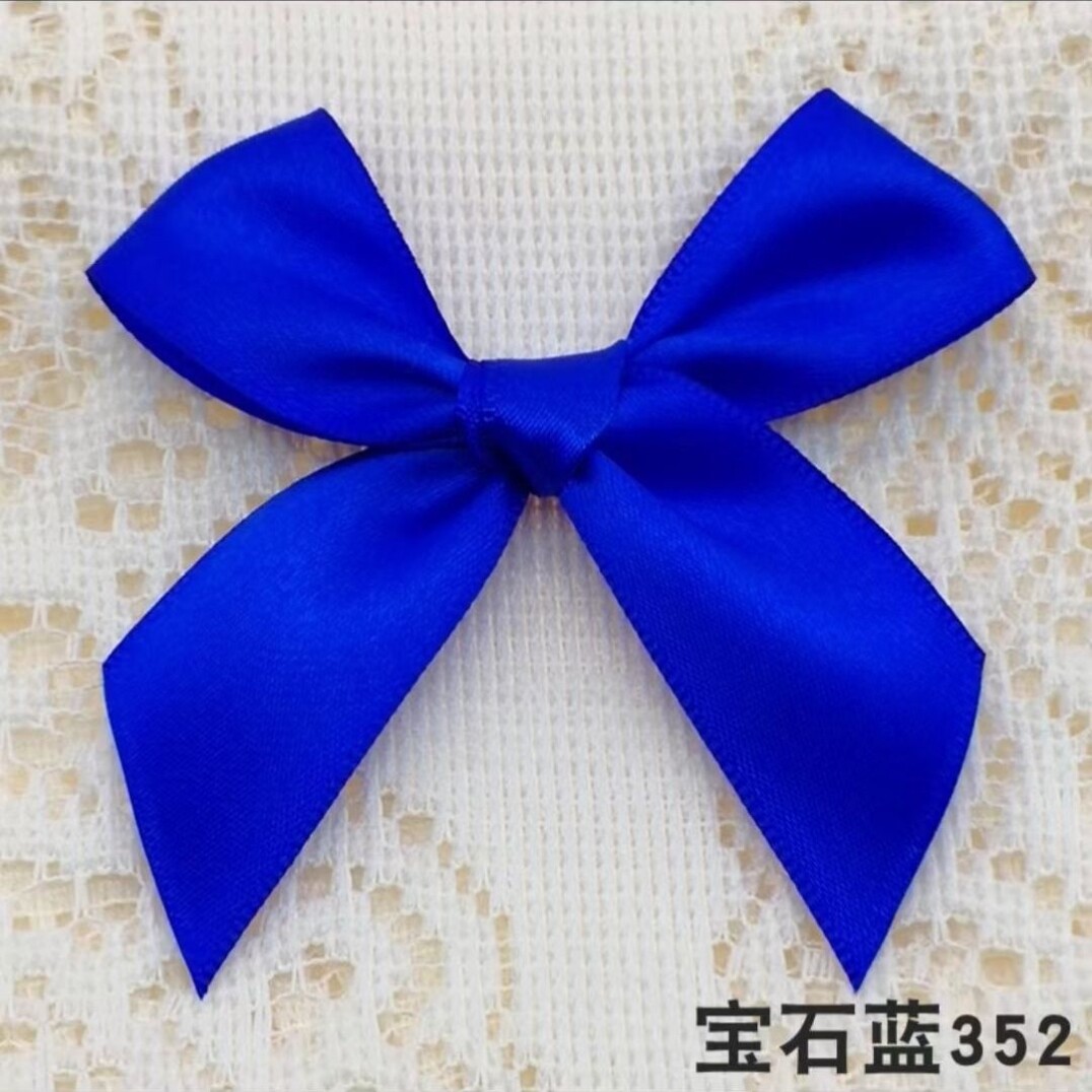 丝带蝴蝶结成品现货定制尺寸邀请函装饰彩带礼品包装色丁织带缎带