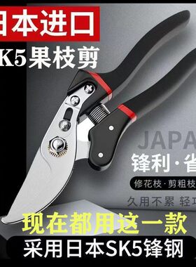 日本原装进口园艺修枝剪神器