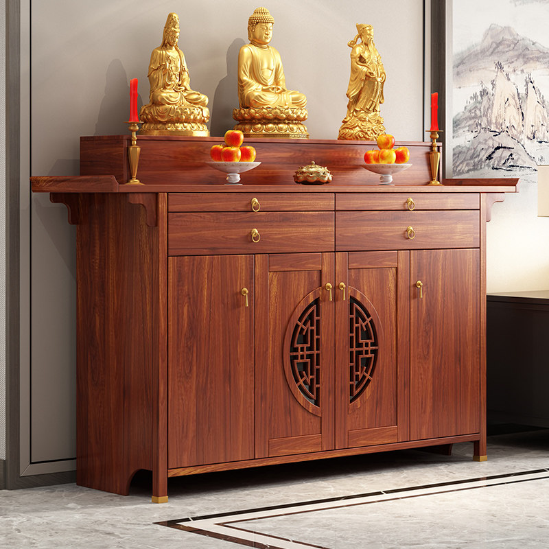 新中式供桌香案家用实木佛台香火桌贡台客厅香火桌现代神台供佛桌