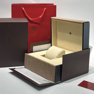 百达经典Pp百达鹦鹉螺手雷系列高级手表盒精美礼品盒收纳盒皮表盒