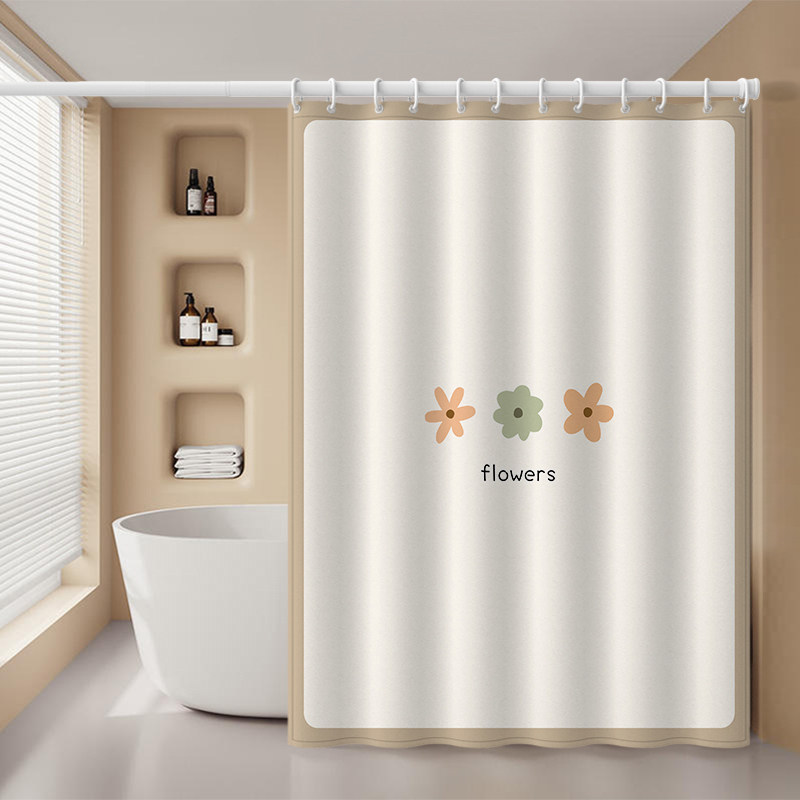 浴帘防水布淋浴隔断套装干湿分离免打孔洗澡间挂帘防霉速干遮挡帘,家庭/个人清洁工具,浴帘,淘宝优惠券,粉丝福利购,淘宝优惠卷