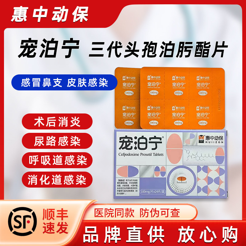 惠中宠泊宁头孢鼻支感冒咳嗽消炎
