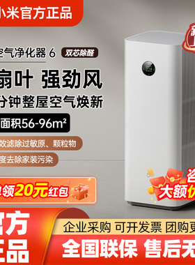 小米米家空气净化器 6双芯除醛家用客厅除甲醛宠物吸烟净化机雾霾