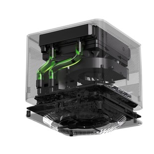 WE水冷微型迷你主机6600 14900KF 4060独显游戏电脑整机 FEVM