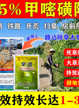甲嘧磺隆强力除草烂根剂一扫公路墓地光封闭死草连根枯死型除草药