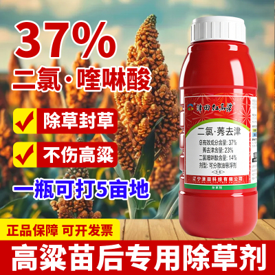高粱除草剂高粱地专用除草剂不伤高粱除草封草二氯喹啉酸莠去津药