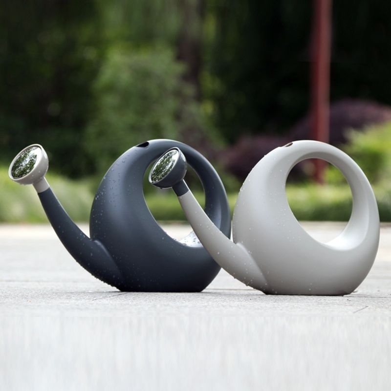 4L大容量蜗牛浇水壶淋花壶喷壶园艺工具塑料壶家用养花洒水壶绿植