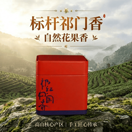 【高山原料】核心产区2026新祁红毛峰自然花果香特级正宗祁门红茶