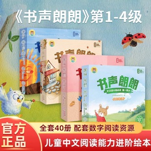 书声朗朗汉语分级阅读绘本儿童分级阅读中文幼儿园绘本3到6岁识字幼儿园阅读绘本儿童识字幼小衔接阅读绘本识字书幼儿认字书
