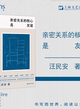 2024新书 亲密关系的核心是友谊 汪民安著 重光relire / 艺文志eons 哲学 访谈 随笔 现当代文学 上海文艺出版社