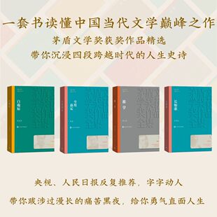 茅盾文学奖获奖作品精选 白鹿原陈忠实+尘埃落定阿来+推拿毕飞宇+长恨歌王安忆 茅奖四书 人民文学出版社 中国当代文学小说