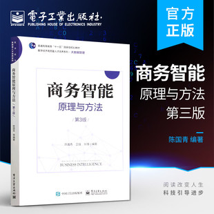 商务智能原理与方法 第3版 陈国青 商务智能应用 人工智能 商务智能进行大数据分析 电子工业出版社