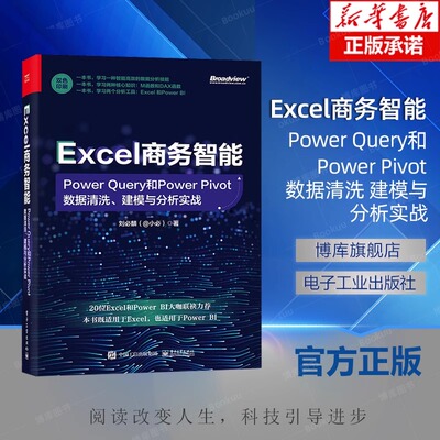 官方旗舰店 Excel商务智能：Power Query和Power Pivot数据清洗、建模与分析实战 商务智能组件Power Query和数据分析应用