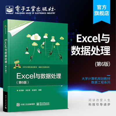 Excel与数据处理 第六版第6版 Excel书PowerQuery数据清洗与整合PowerPivot数据建模与分析数据 电子工业出版社