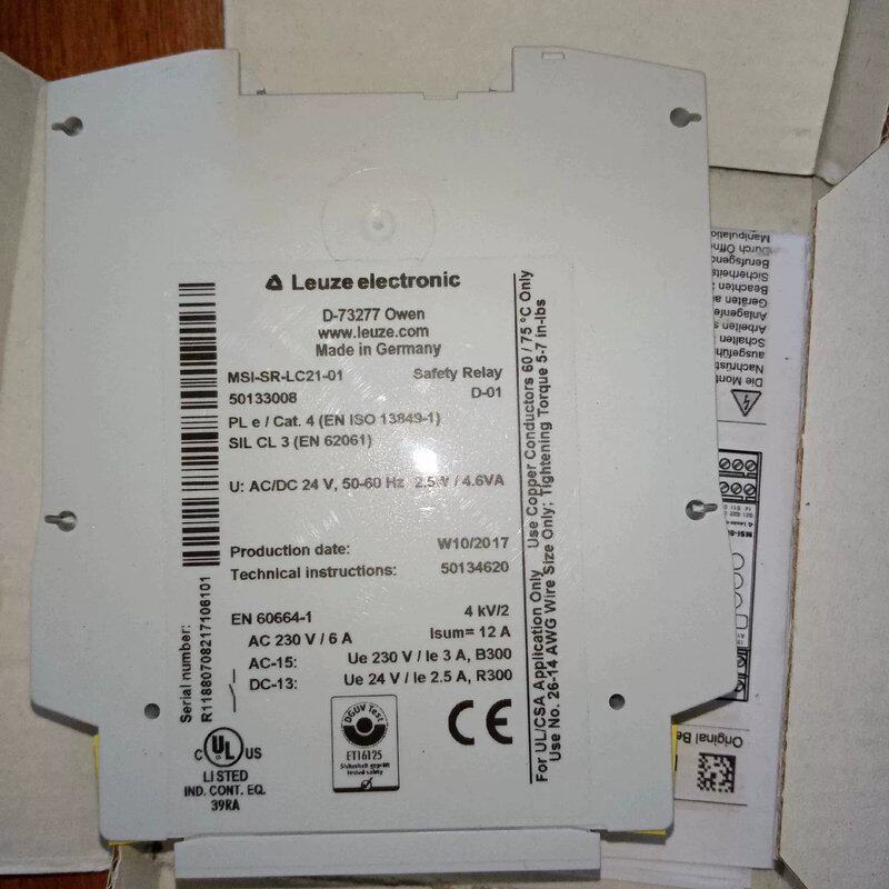 可维修MSI- SR-LC21-01安全继电器议价