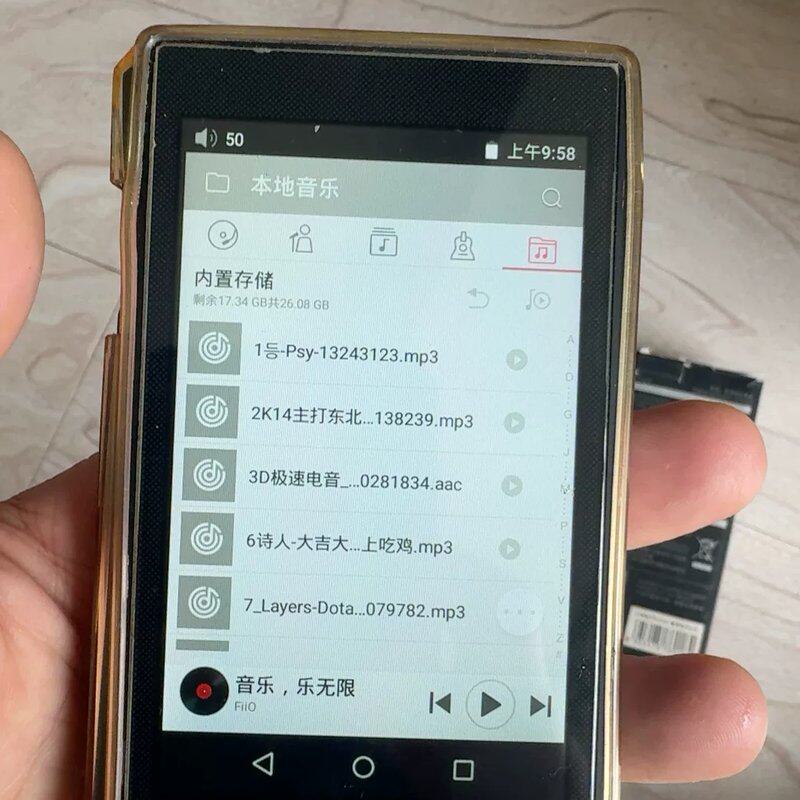 可维修飞傲X5无损音乐播放器,屏幕清晰,。机身成色如图,有议价
