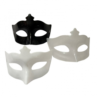 万圣节舞会派对面具底板聚会演出面具底部DIY手工黑面具小白面具