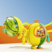 2025新款 礼品 机甲usb小风扇便携无叶迷你挂脖挂绳风扇太空人跨境