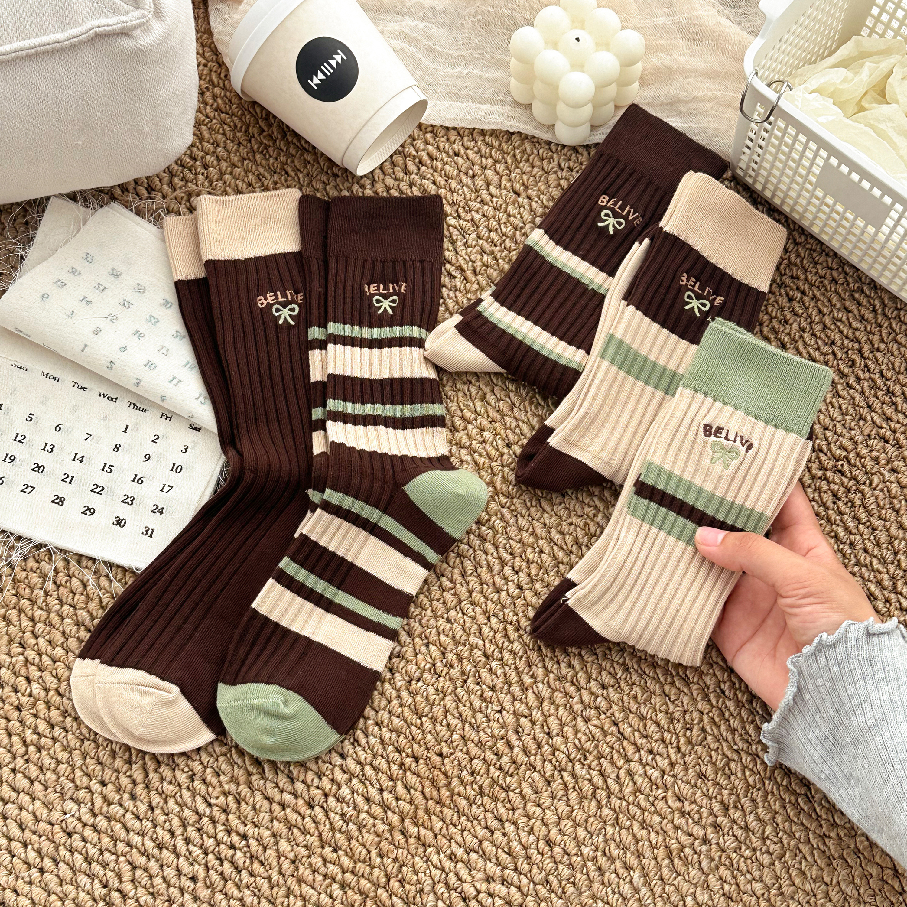 秋冬款加厚防臭长筒袜