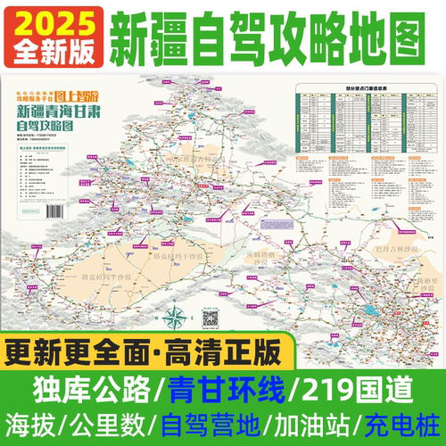 2025新疆南北疆独库公路盘龙古道伊犁青甘线喀什自驾旅游攻略地图