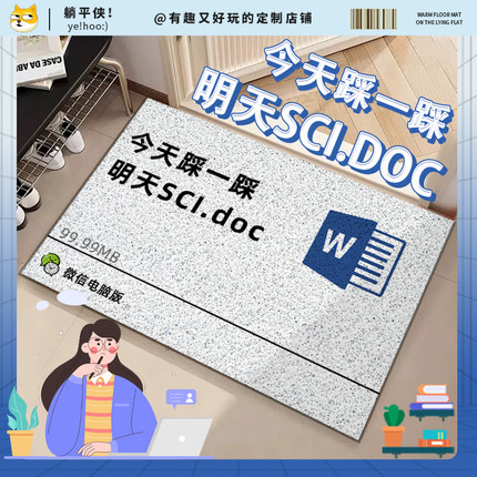 今天踩一踩明天cssci丝圈地垫毯子定制宿舍进入户门口玄关脚垫