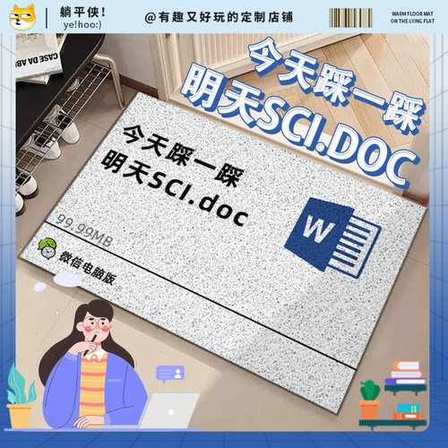 今天踩一踩明天cssci丝圈地垫毯子定制宿舍进入户门口玄关脚垫