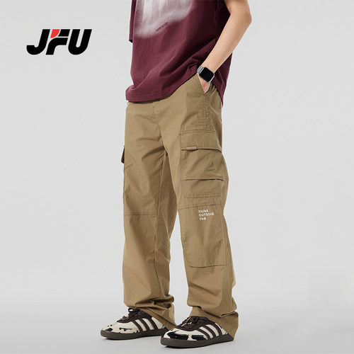JFU长裤工装裤潮多口袋