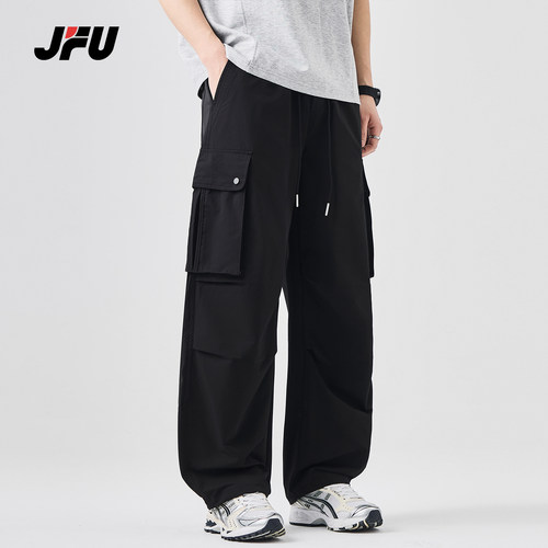 JFU潮牌夏季工装伞兵休闲裤男
