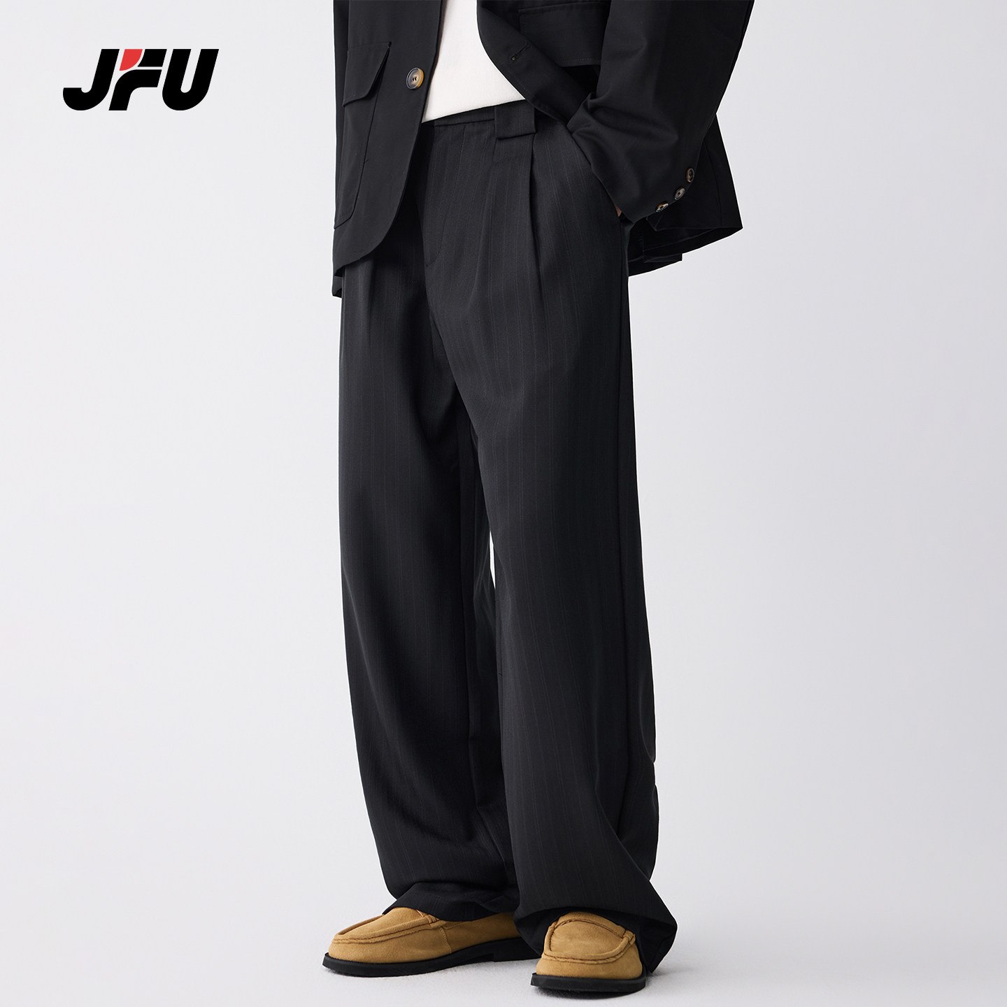 JFU潮牌美式复古宽松休闲裤