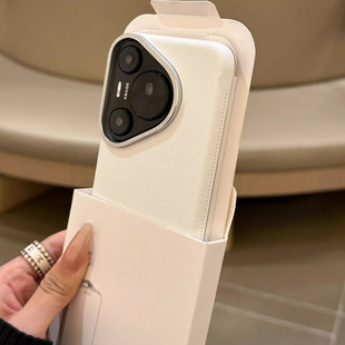 ins典雅白适用华为pura80Pro磨砂荔枝纹手机壳80ultra防摔金属镜框保护套P70Pro+耐脏防尘全包男女潮流硬壳