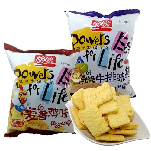 盼盼麦香鸡味块烧烤牛排块105g*10袋办公休闲膨化食品80怀旧零食