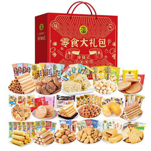 徐福记零食礼盒装1500g沙琪玛米格玛饼干零食品糕点大礼包办公室
