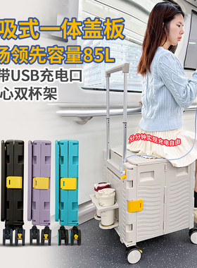 买菜小拉车折叠轻便携购物车露营拖车家用出行手拉快递小推车拉货