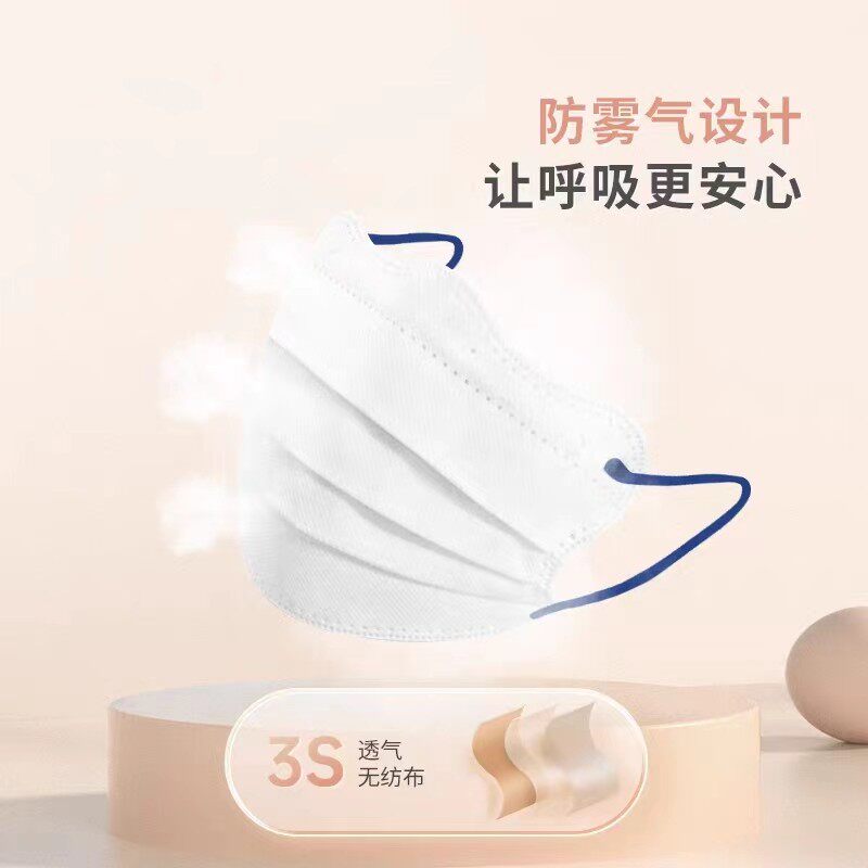 V脸2026新款高颜值美颜彩耳绳白口罩小脸显瘦一次性明星网红同款
