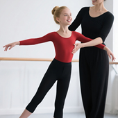 高腰打底裤 舞蹈裤 黑色芭蕾练功裤 女童跳舞喇叭裤 儿童七分裤 九分裤