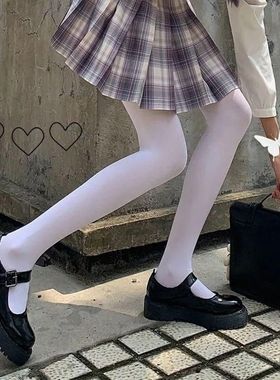 (保密发货)专为男士男丝袜开口光腿神器连脚耐穿袜九分白色