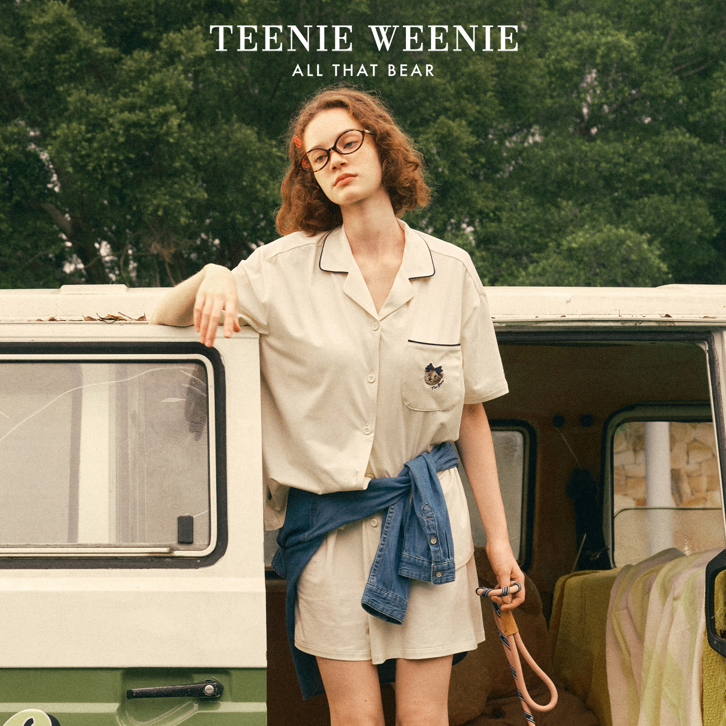 TeenieWeenie小熊睡衣女款2026新款夏季情侣纯棉男士