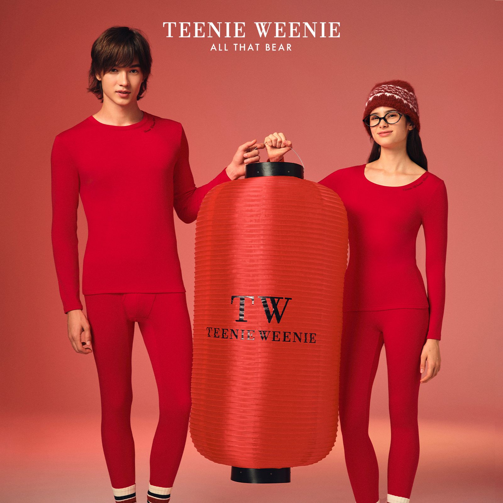 TeenieWeenie小熊红运保暖套装