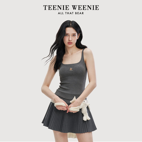 小熊女吊带背心春夏新款