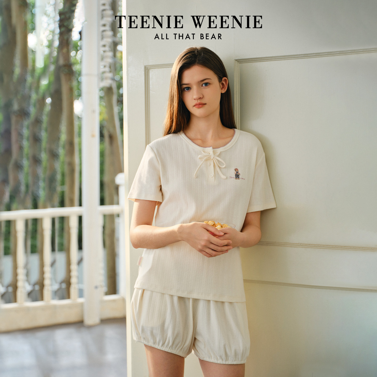TeenieWeenie小熊纯棉睡衣女春夏2026新款短袖短裤家居服套装女,女士内衣/男士内衣/家居服,睡衣/家居服套装,淘宝优惠券,粉丝福利购,淘宝优惠卷