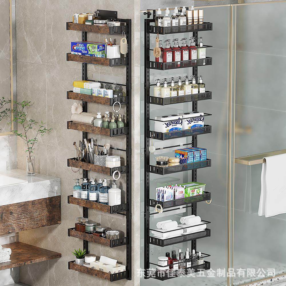 跨境门后收纳置物架免打孔卧室房间门上多层收纳篮宿舍门背式挂架,收纳整理,书桌收纳置物架,淘宝优惠券,粉丝福利购,淘宝优惠卷