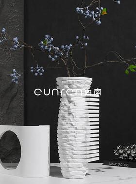 简约现代轻奢软装饰品家居茶几创意艺术插花器样板房间花瓶摆件