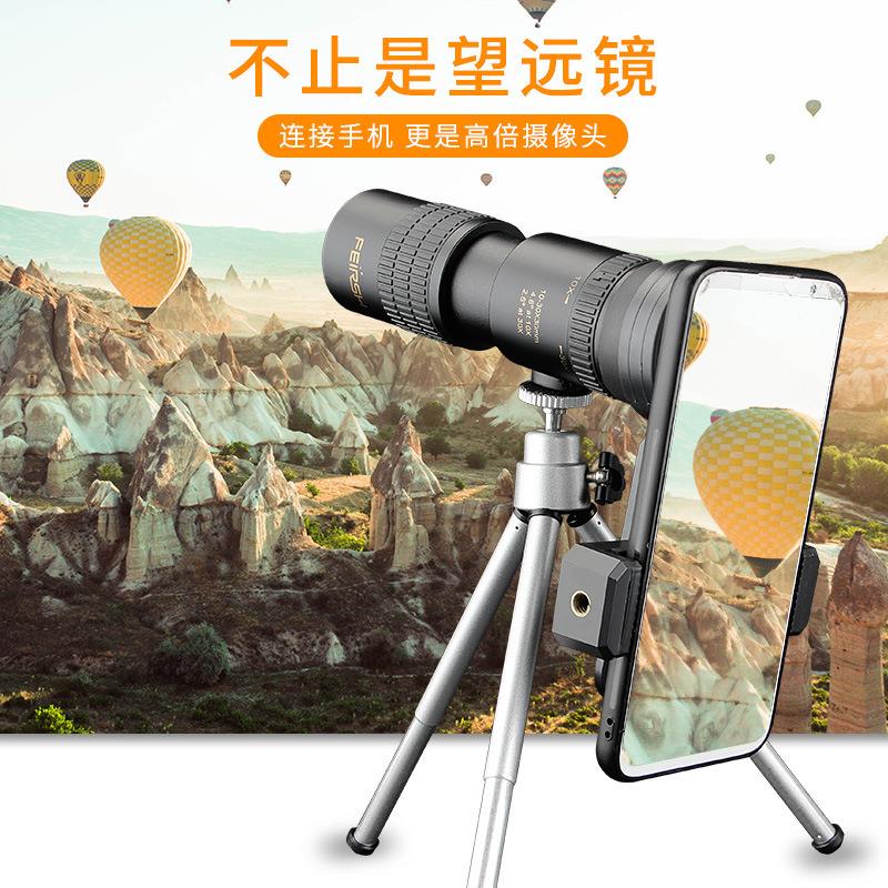 厂家10-30*30单筒望远镜微光夜视可连手机拍照广角手机连接