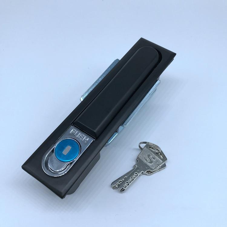 MS480-2方黑平面锁，电柜门锁，开关柜门锁，动力柜门锁，GGD柜锁