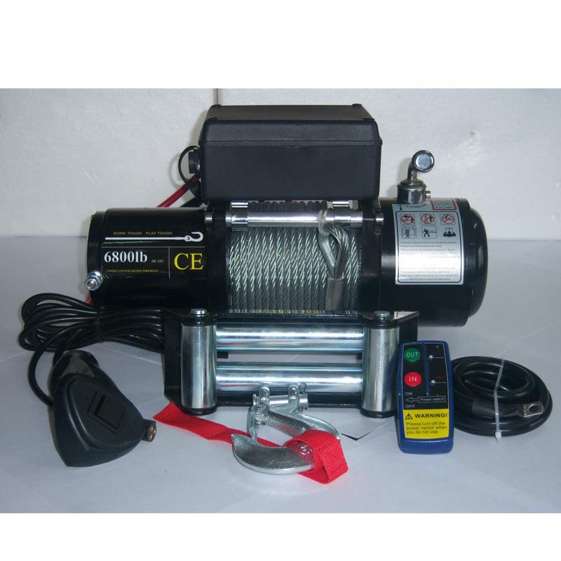 汽车电动绞盘 12V 越野车绞盘 6800LB winch 质保 牵引机