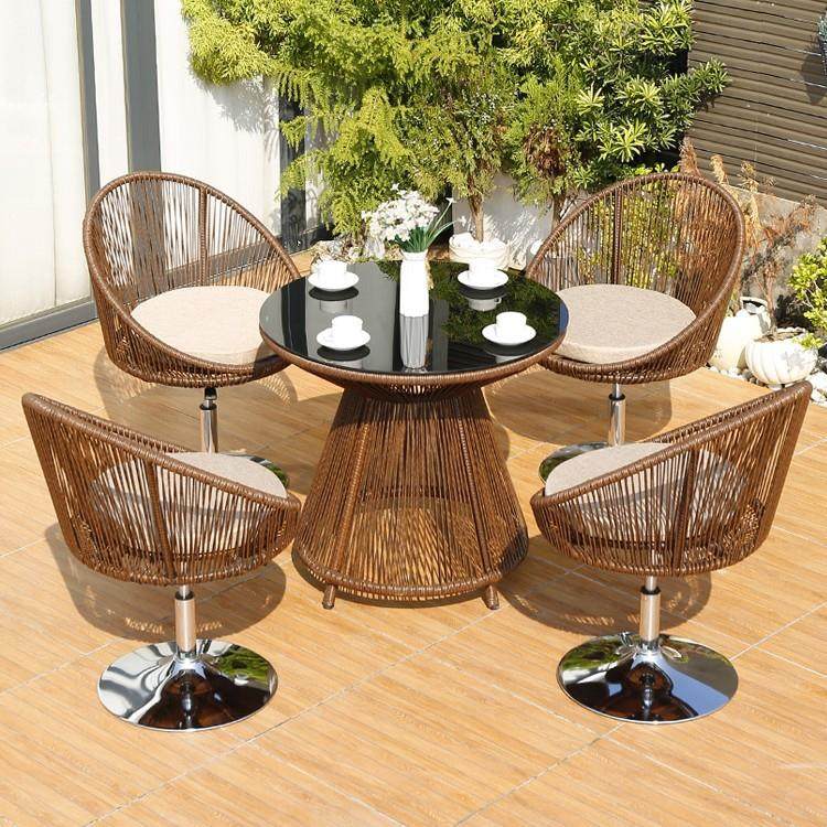 户外编藤桌椅藤椅茶几阳台露台室外铁艺组合休闲花园别墅藤编椅子,商业/办公家具,商用藤编家具,淘宝优惠券,粉丝福利购,淘宝优惠卷