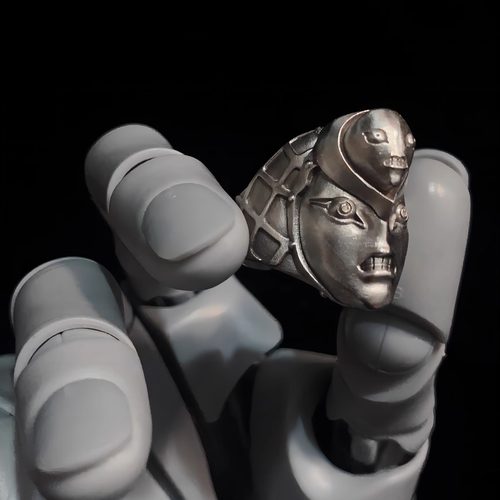 JOJO的奇妙冒险周边开口戒指绯红之王迪亚波罗替身卡通动漫指环