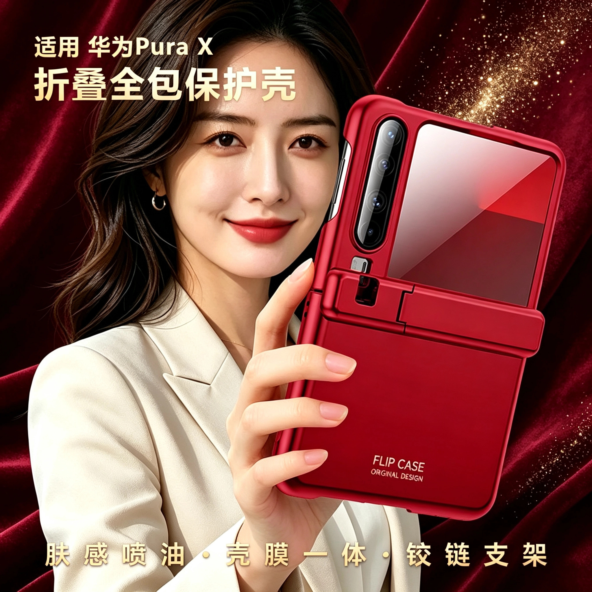 华为PuraX折叠屏防摔手机壳